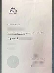 LASALLE diploma certificate