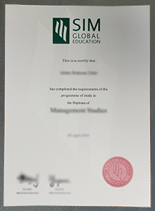 SIM Global Education diploma sample