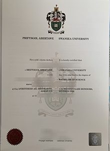 Swansea University degree certificate