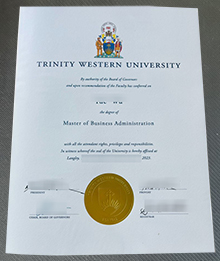 Trinity Western University diploma certificate