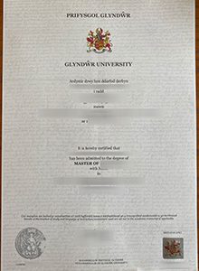 Wrexham University degree certificate