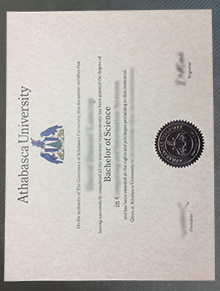 Athabasca University degree certificate