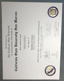 CSUSM diploma certificate