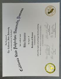 Cal Poly Pomona diploma certificate