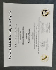 Cal State LA diploma certificate