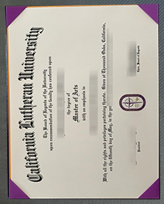 California Lutheran University diploma