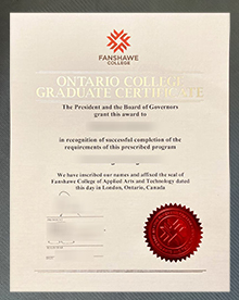 Fanshawe College diploma certificate