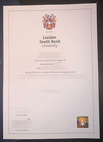 LSBU degree, 伦敦南岸大学学位样本