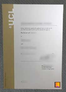 UCL degree certificate