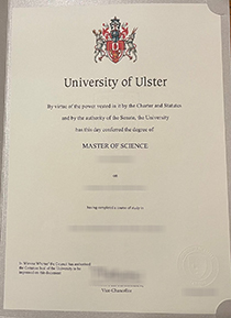 Ulster University degree certificate