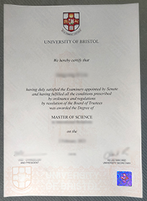 University of Bristol degree certificate