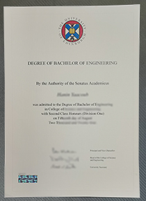 University of Edinburgh degree certificate