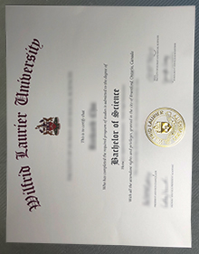 Wilfrid Laurier University degree certificate