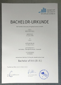 Frankfurt University of Applied Sciences Urkunde