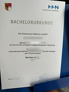 Hochschule Heilbronn Urkunde