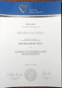 Jacobs University diploma