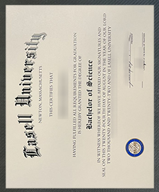 Lasell University diploma