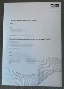 Private Hochschule Wirtschaft PHW Bern diploma certificate