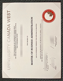 UCW diploma certificate