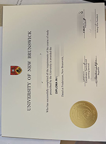 University of New Brunswick Diploma