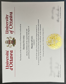 University of Ottawa degree certificate