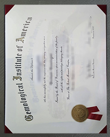 Gemological Institute of America diploma certificate