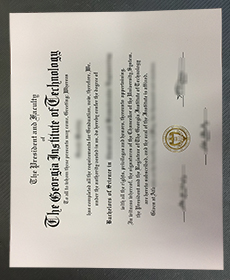 Georgia Tech diploma certificate