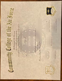 CCAF Diploma certificate