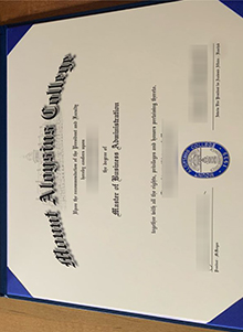 Mount Aloysius College diploma