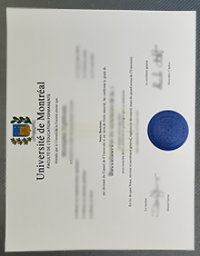 Université de Montréal degree certificate