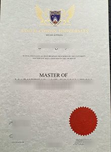 Edith Cowan University degree certificate