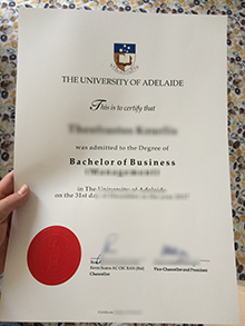 University of Adelaide diploma certificate