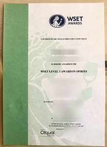 WSET Level 3 Award In Wines Certificate sample