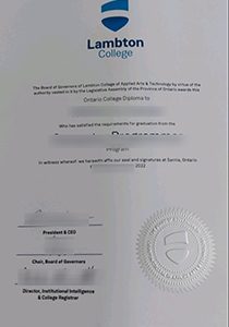 Lambton College diploma sample