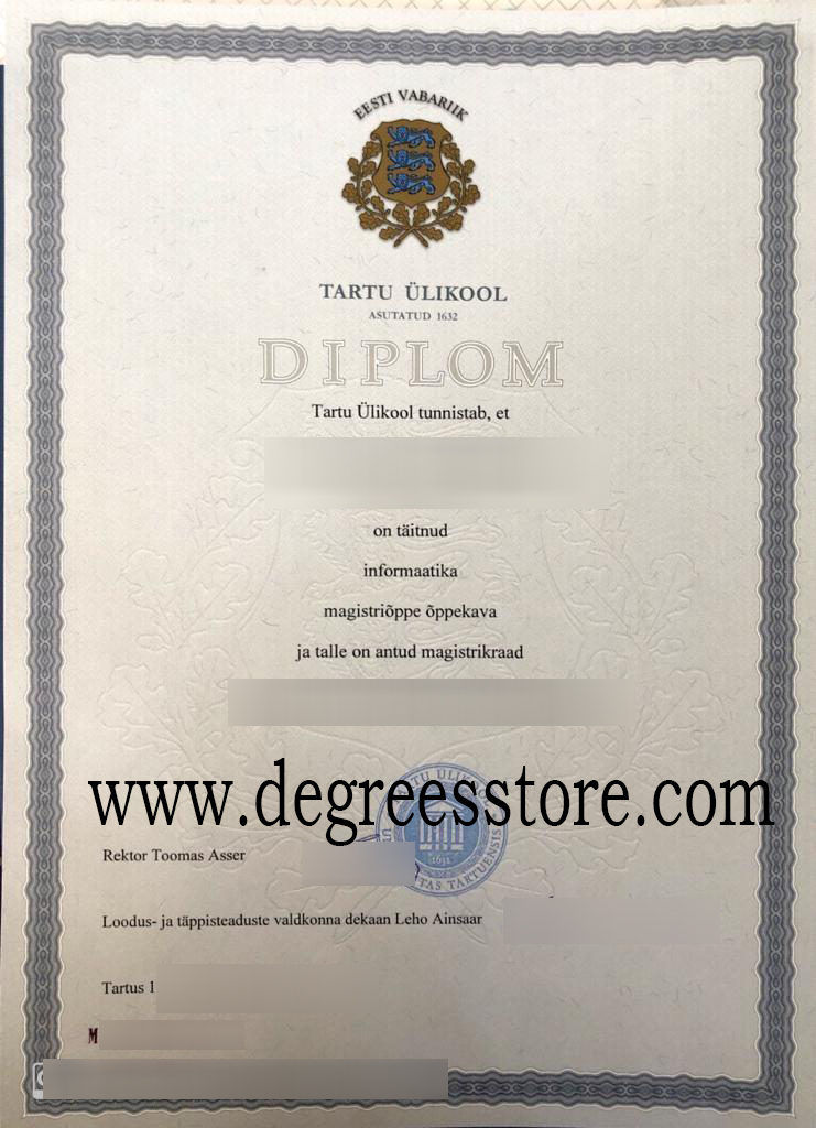 Tartu Ülikool diploma