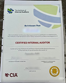 Certified Internal Auditor (CIA) certificate, CIA certificate