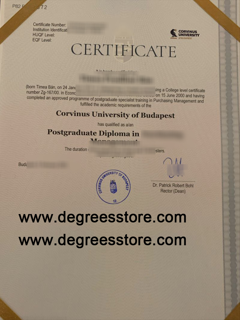 Corvinus University of Budapest degree