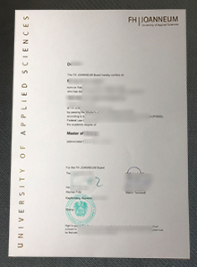 FH Joanneum degree certificate