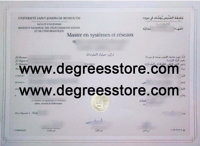 Saint Joseph University of Beirut degree