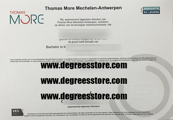 Thomas More hogeschool diploma