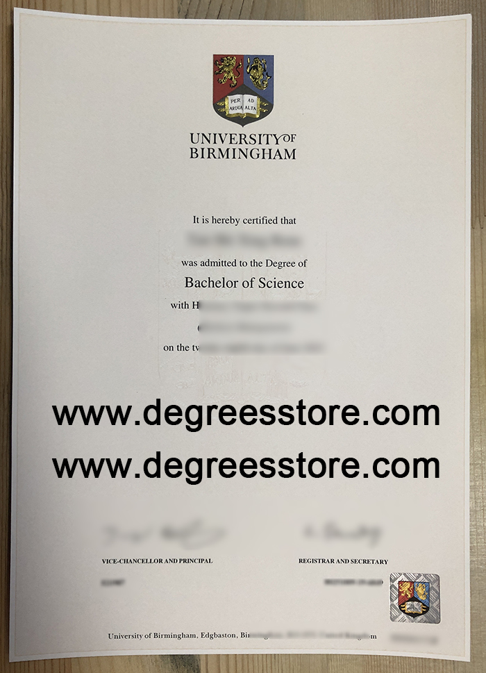 University of Birmingham degree