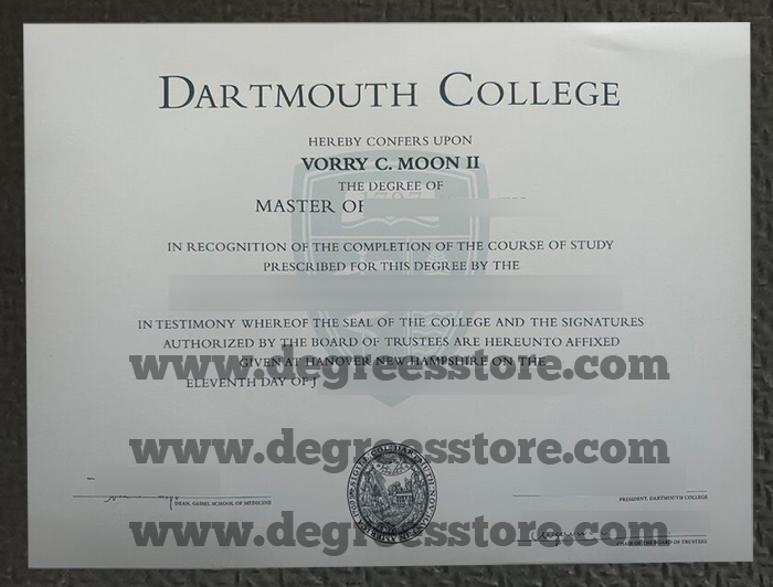 Dartmouth College diploma