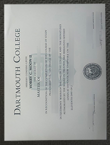 Dartmouth College diploma sample