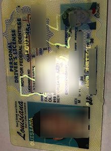 Louisiana fake ID, Buy a Louisiana Drving License sample