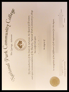 National park community college diploma