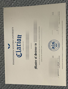 Pennsylvania Western University Clarion diploma