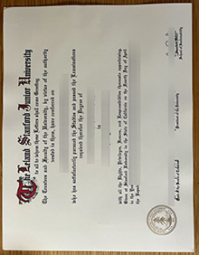 Stanford University degree certificate