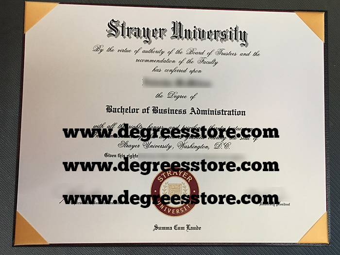 Strayer University Diploma