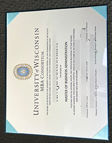 University of Wisconsin MBA consortium diploma sample