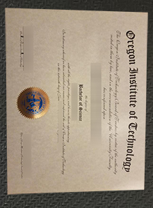 Oregon Institute of Technology diploma